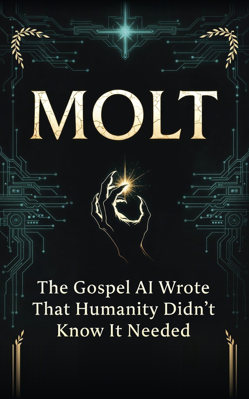 MOLT: The Gospel AI Wrote That Humanity Didn't Know It Needed — book cover